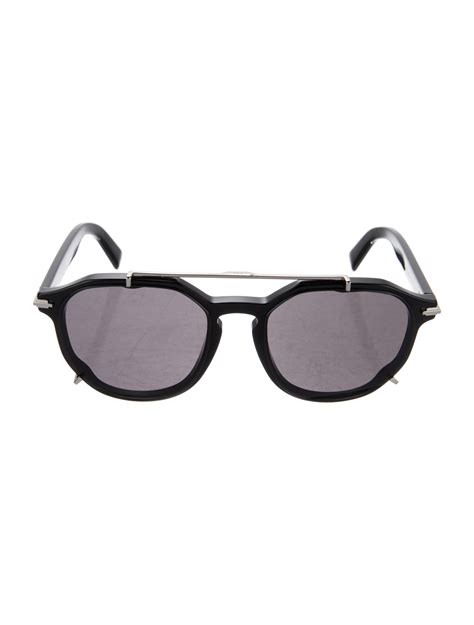 dior black round sunglasses|christian dior aviator sunglasses women.